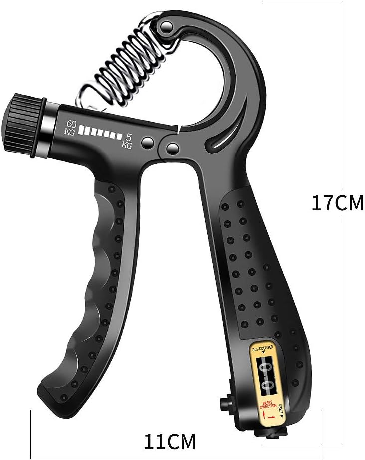 EVQ Upgrade Version Hand Grip Strengthener, Hand Exerciser, Finger Exercise, Strength Trainer Non-Slip Handles, Automatic Counting : Sports & Outdoors