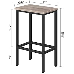 MAHANCRIS Bar Stools, Set of 2 Bar Chairs, Kitchen