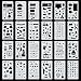 KEDIOR Bullet Journal Stencils Plastic Planner Supplies for Journaling,Notebook,Diary,Scrapbook,24PCS DIY Drawing Stencil Template 4x7 inch