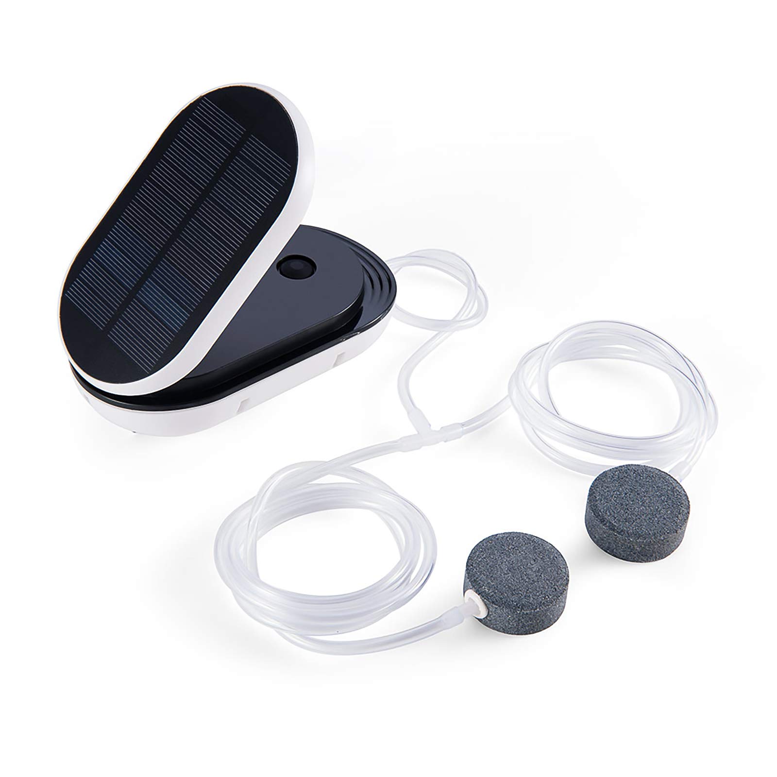 FUOBECIE Solar Oxygenator Air Pump for Pond, 3 Working Modes Flip Pond Oxygenator, Solar Powered Oxygen Pump for Garden, Aquarium Fish Tank