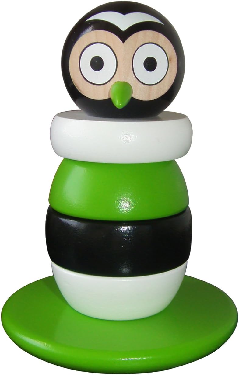 wooden stacking owls
