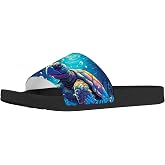 Forchrinse Colorful Tie Dye Butterfly Mens Womens Slide Sandals Lightweight Open Toe Slippers Comfort Slides for Indoor Outdoor