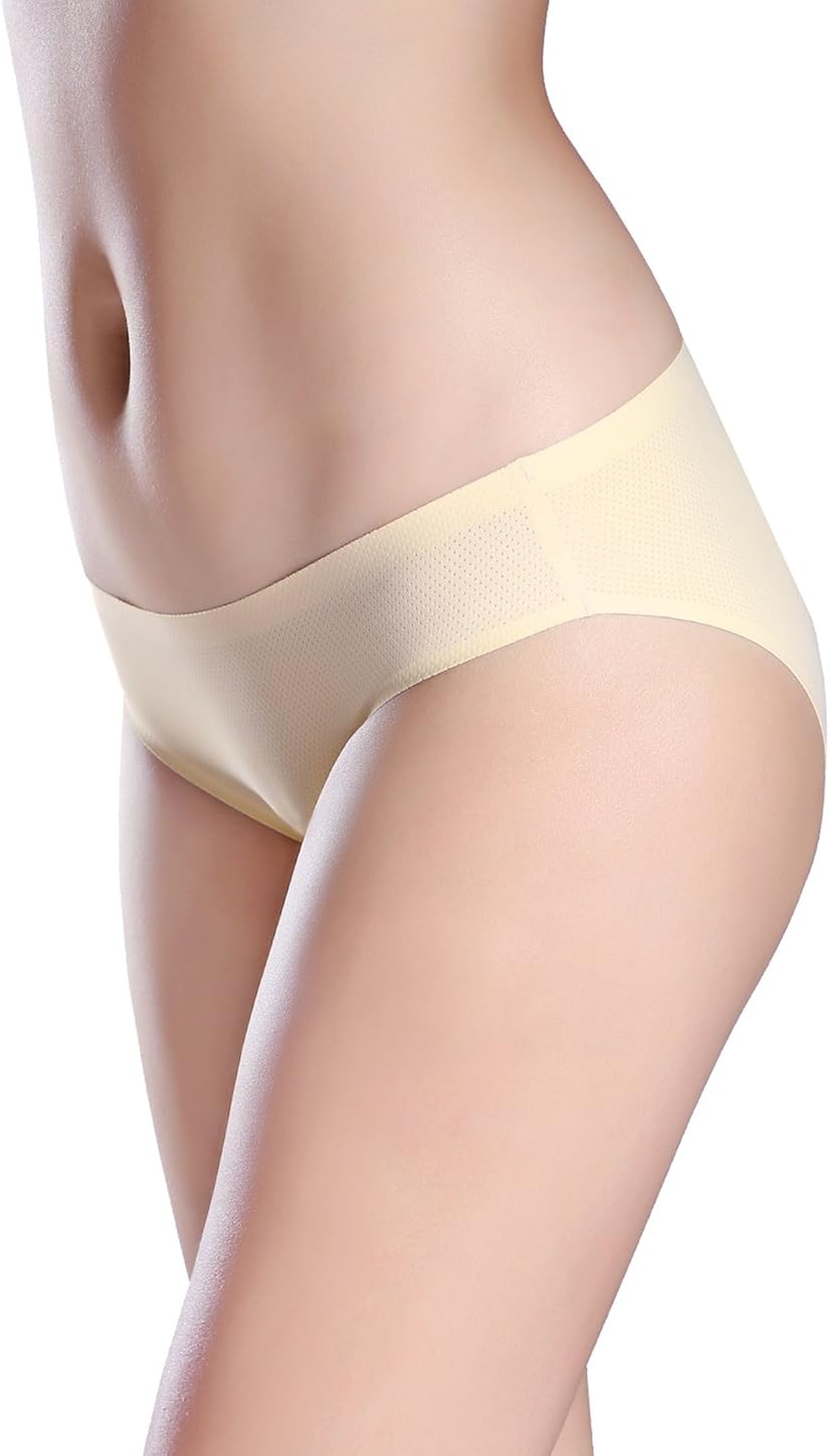 Wealurre Breathable Underwear Women Seamless Bikini Nylon Spandex Mesh Panties