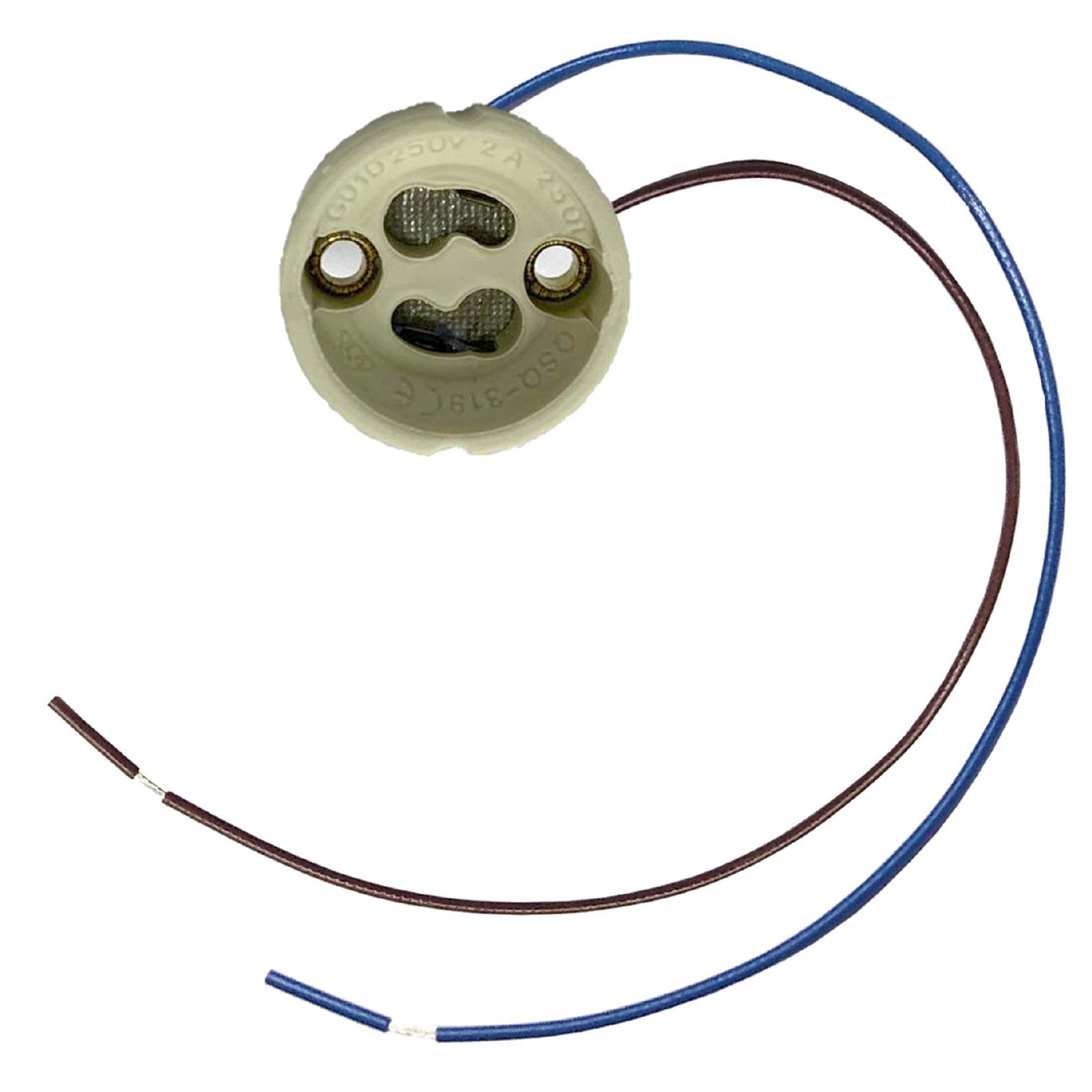 LED ATOMANT GU10 Pack of 20 Portal Lamps Extra Long Cable 20 cm Ceramic Material