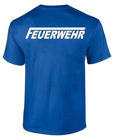 T-Shirt Feuerwehr Druck verschiedene Farben beidseitiger Druck