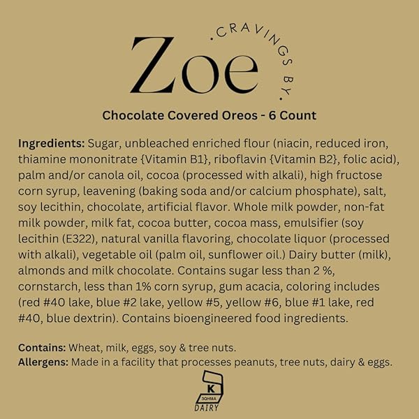 CRAVINGS BY ZOE BIRTHDAY CHOCOLATE COVERED COOKIES GIFT BASKET | 6 COUNT | KOSHER MILK & DARK BELGIAN CHOCOLATE GOURMET FOOD GIFT BOX | BIRTHDAY, THANK YOU, CANDY GIFTING MEN WOMEN HIM HER MOM