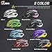 JBM Adult Cycling Bike Helmet Specialized for Mens Womens Safety Protection Red/Blue / Yellow (Gradient Blue, Adult)