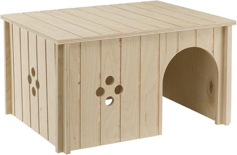 Ferplast Wooden House for Rabbits, Guinea Pigs & Hamsters SIN 4647 XL