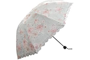 SHAQMARS lace parasol umbrella Folding Anti-uv Sunshade Vintage Embroidered Sun Protection