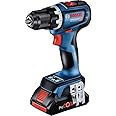 Bosch Professional 18V System GSR 18V-90 C Cordless Drill, incl. 2 x PROcore 4.0 Ah Batteries, Bluetooth Low Energy GCY 4 Module, GAL 18V-40 Charger, L-BOXX, Blue, 1/2_inch