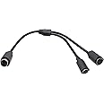 zdyCGTime PS 2 Splitter 6 pin Mini Din Male Plug to 2 x Female Sockets Cable Mouse/Keyboard Y Splitter Cable- PS/1 (M) to PS/2 (F) (30cm/1ft) (6 pin)