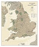 England and Wales Executive [Tubed] (National Geographic Reference Map)