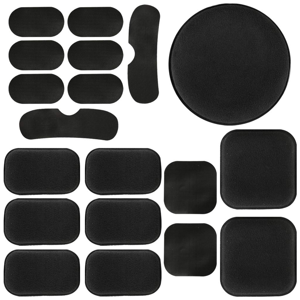 Yzpacc 19Pcs Universal Airsoft Helmet Pads, Tactical Helmet Replacement Foam Padding Kits Bicycle Accessories Mats for Fast Mich CS ACH FMA USMC PASGT