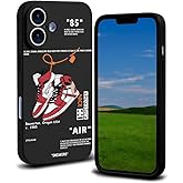 CHBSHENG Cool Design Phone Case for iPhone 16e Case for Boys Men Aesthetic Shockproof Basketball Sneaker Sports Designer Cases Compatible with iPhone 16e