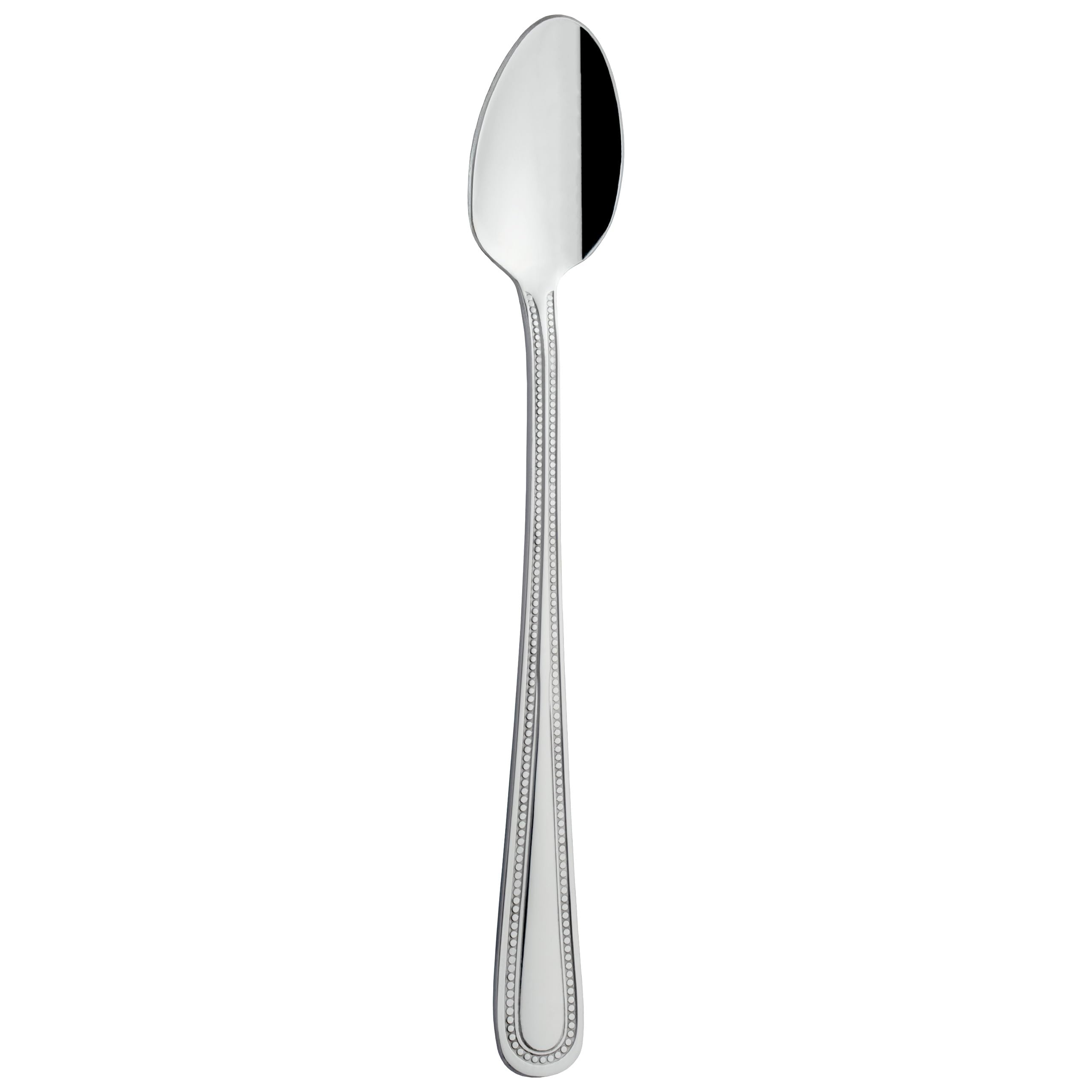 Grunwerg Bead Soda Spoons SOSBDR, 18/0 Stainless Steel, Set of 12