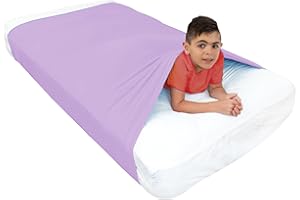 KWEPZEY Sensory Bed Sheet for Deep Pressure Therapy – Spandex Bed Sheet – Sensory Compression Blanket for ADHD, Autism – Brea