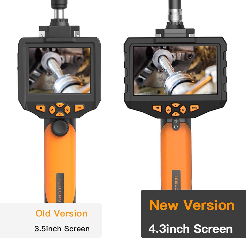 Teslong Industrial Endoscope with Upgrade 4.3” Screen, Newest 1080P HD