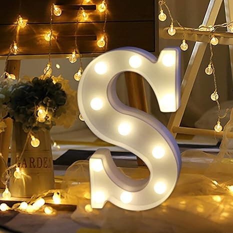 Amazon Com Highpot Led Letter Lights 26 Alphabet Light Up Marquee