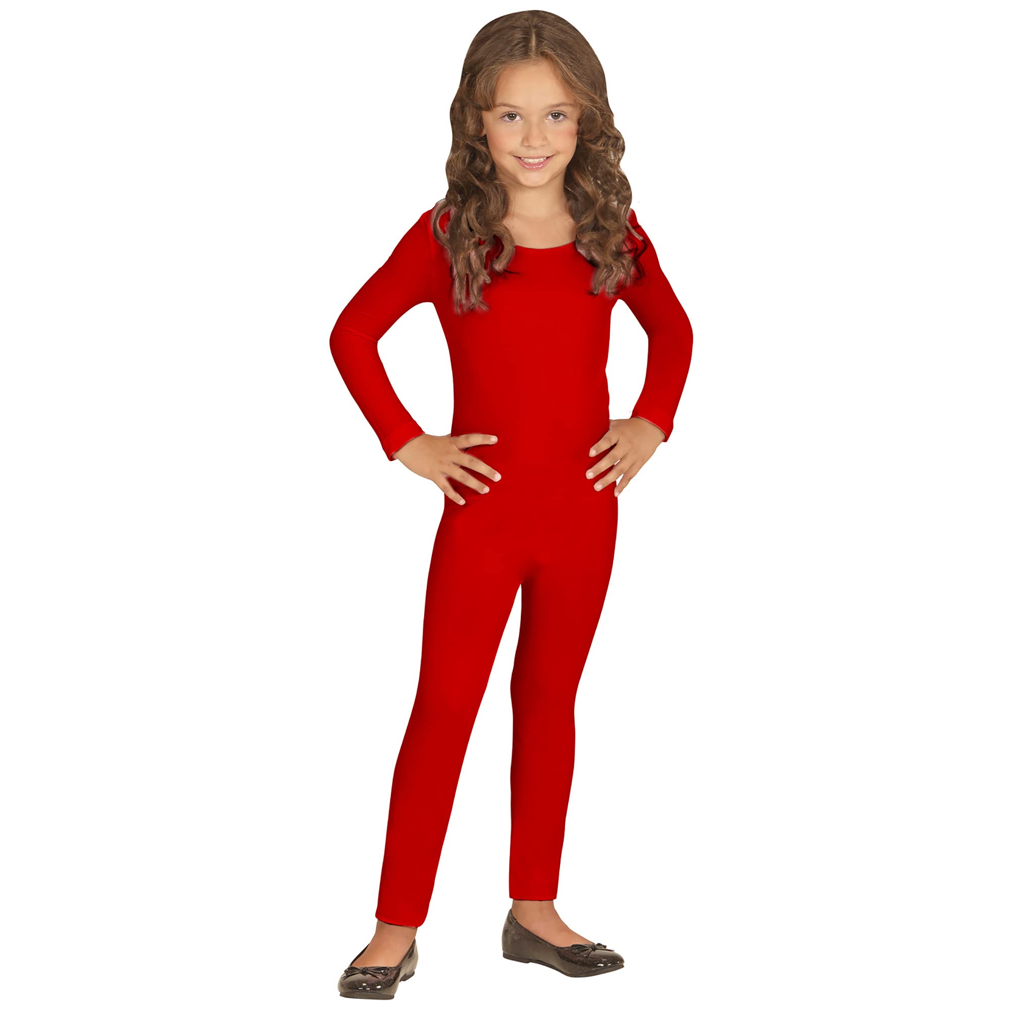 WIDMANN 04554 - Unisex Child Tracksuit, Carnival, Dancers, Butterflies, Theme Parties, Size 4-7 Years, Red Color