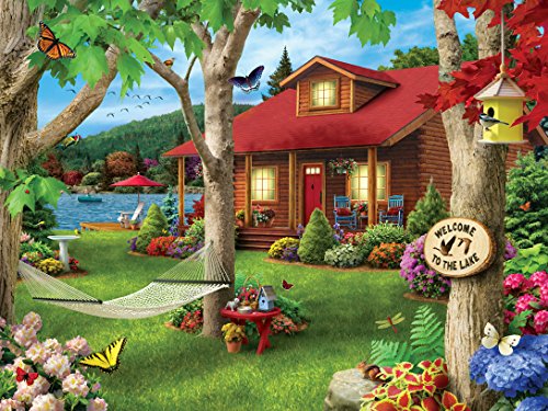 MasterPieces Lazy Days Lakeside Retreat Jigsaw Puzzle, 750-Piece