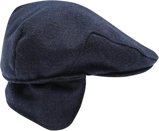 mens flat cap with ear flaps