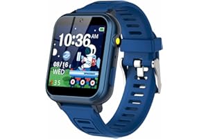 TIXPC Smart Watch for Kids with 24 Puzzle Games HD Touch Screen Camera Music Player Pedometer Alarm Clock Calculator Flashlight 12/24 hr Kids Watches Gift for 4-12 Year Old Boys Toys for Kids…