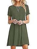MOLERANI Women's Casual Plain Simple T-Shirt Loose