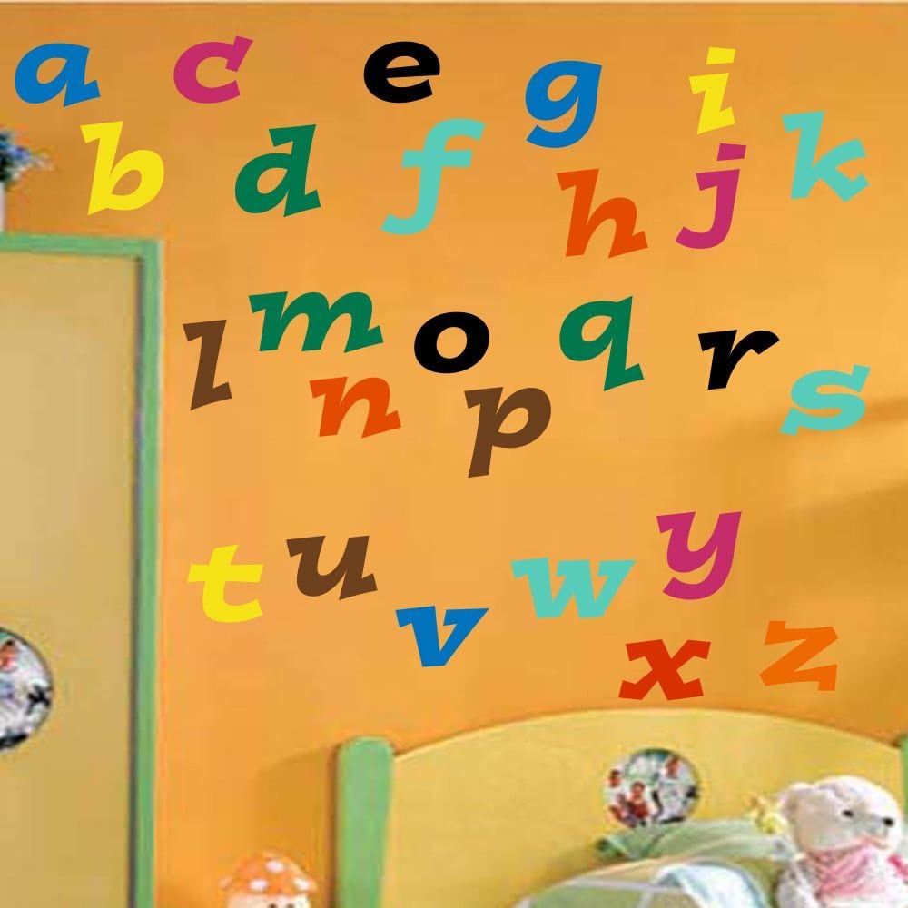 Large Letters, Alphabet, Children's Wall Stickers, ABC 10 cm free selection of letters, colour & fonts