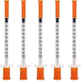 1mL/cc 31G 5/16" (8mm), U-100 Syringes with Needle , 100 Pack | Box of 100