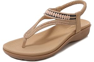 Littleplum Womens Sandals Comfort Arch Support Sandals Summer Walking Shoes Casual Ankle Elastic Flip Flops Shoes