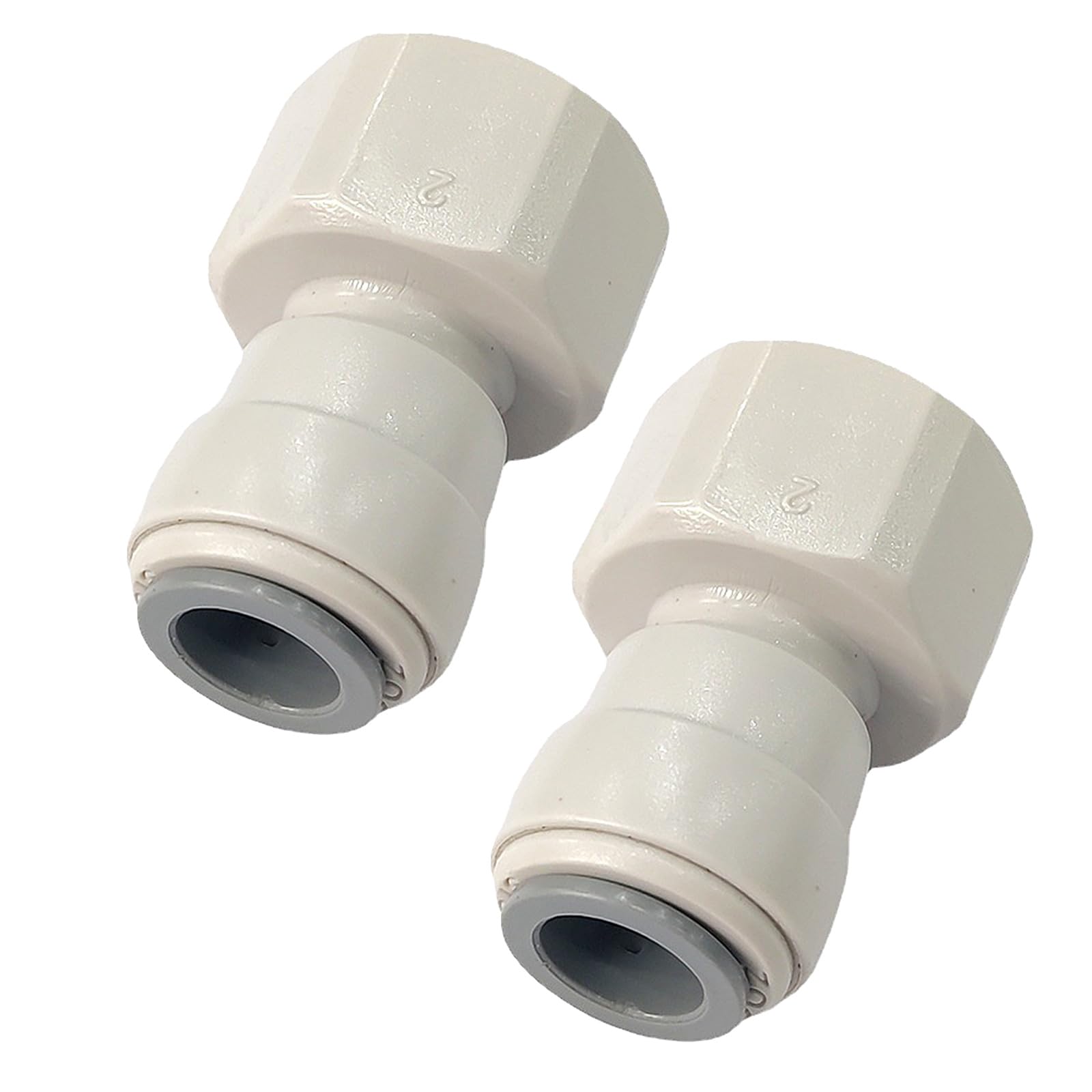 2 Internally Threaded 1/2 inch BSP to 12mm Push-Pipe Connector Water Adapter, Water Adapter Filter Pipe Fitting Connector
