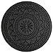 HF by LT Rubber Estate Garden Stepping Stone, 11-3/4 inches, Black