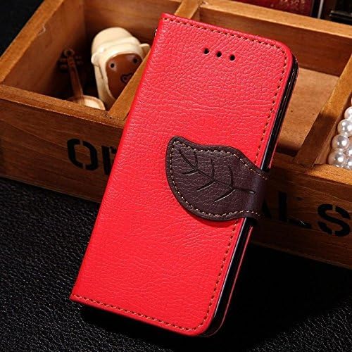 LG G5 Case, Eflistone® Wallet Card Holder PU Leather Pouch Luxury Magnetic Flip Leaf Style Case Cover with Stand for LG G5 (Red)