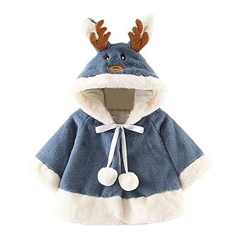 Zhen+ Unisex Baby Fleece-Mantel Parka für 0-24Monate Junge Mädchen Jacke Umhang Outwear mit Kapuzen Warme Winter Outdoor Cart