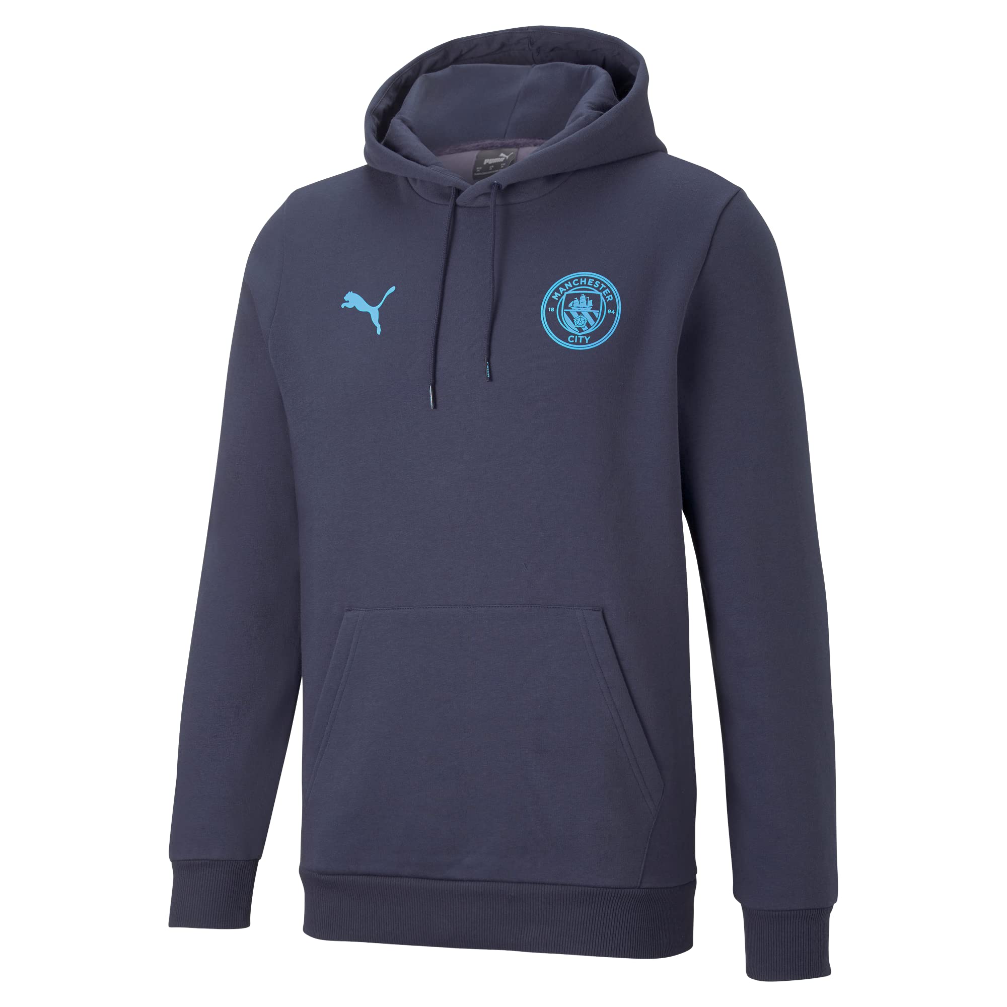 PUMA Manchester City Essentials Hooded Sweat - Unisex - Navy - XX-Large