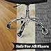 CUSFULL Premium Office Chair Caster Wheels Replacement Standard Size Heavy Duty & Safe for Any Floor(Set of 5) (Black)