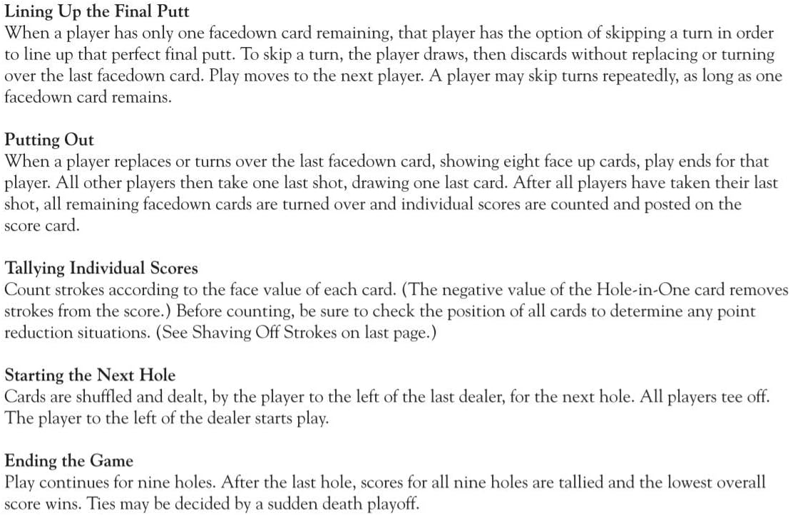 Play Nine - The Card Game of Golf!: Toys & Games