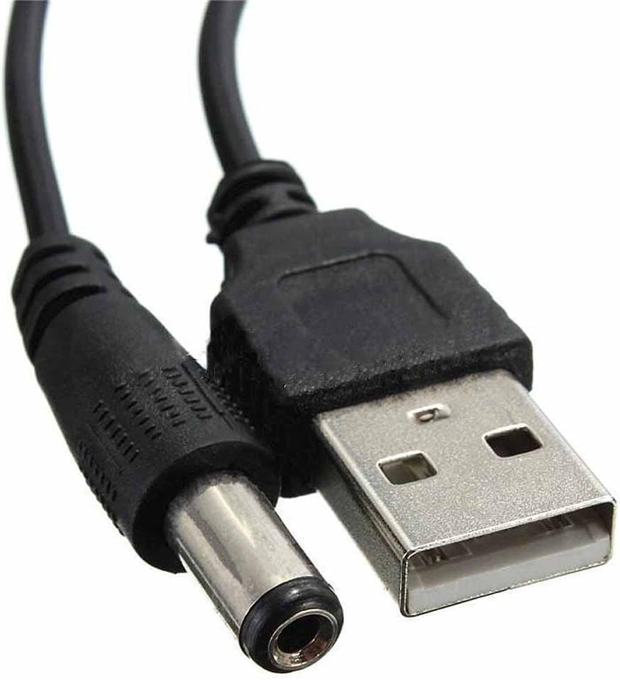 USB 9V Power Supply, Guitar Pedal 9 Volt Power Cord, Center Positive