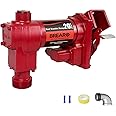 BreAro Fuel Transfer Pump 20GPM 12V DC, High Flow DC Fuel Pump, Cast Iron Gas Heavy Duty Transfer Pump for Gasoline, Diesel, Kerosene, Ethanol Blends, Methanol Blends, and Biodiesel