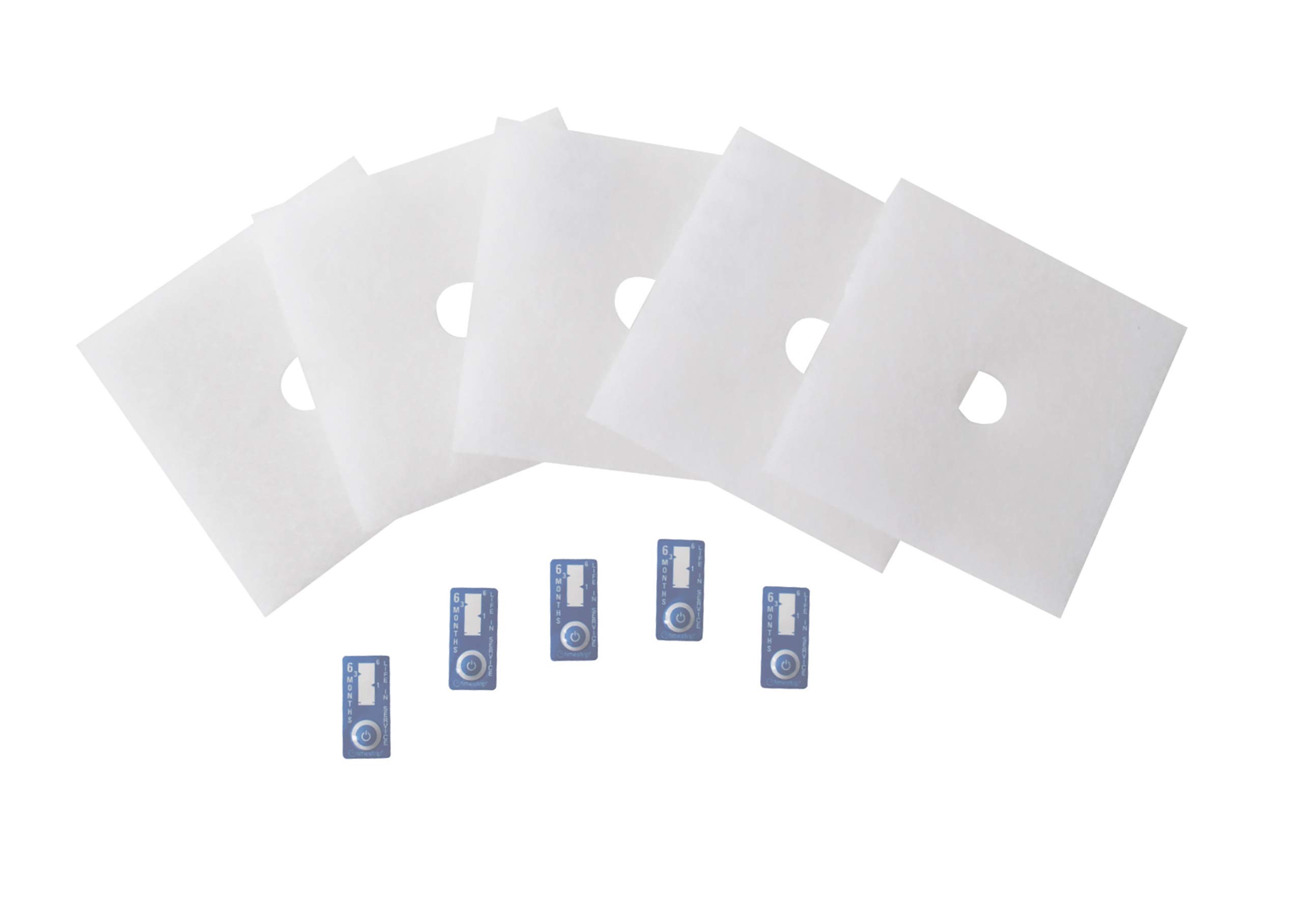 Maico Original ZF 60/100 Replacement air Filter Item no. 0093.0331 (Predecessor 0093.0680) by Maico Fans, Pack of 5 Including 5 time Strips, for ER, ER-AP, ER-APB and Centro