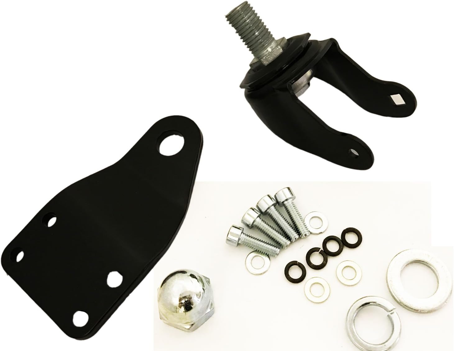 Left Front Caster w/Bracket for Crazy Cart DLX