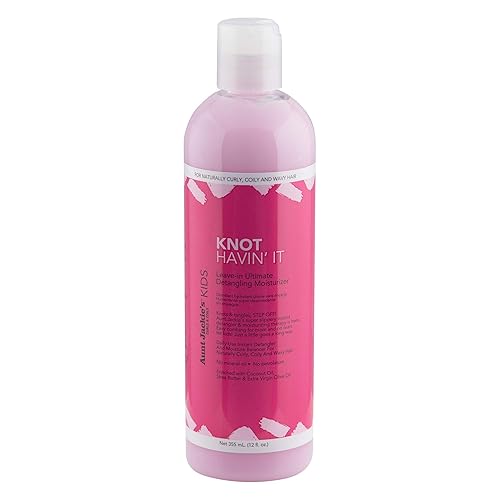 Aunt Jackie's Kids Knot Havin' It Leave-In Ultimate Detangling Hair Moisturizer for Naturally Curly, Coily and Wavy Hair, 12 oz - Amazon deal for $10.21