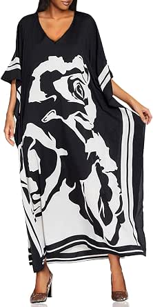 Long Kaftan Kimono Maxi Dress Plus 
