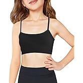 Haloumoning Girls Sports Training Bra Kids Athletic Adjustable Seamless Camis Dance Yoga Crop Tops 5-14 Years