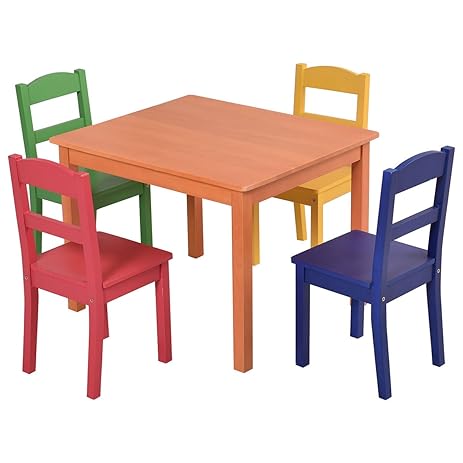 rickey kids 5 piece table & chair set