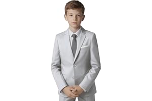 SHINFAN Boys Blazer Suit Jacket Formal Slim Fit Kids Sport Coat