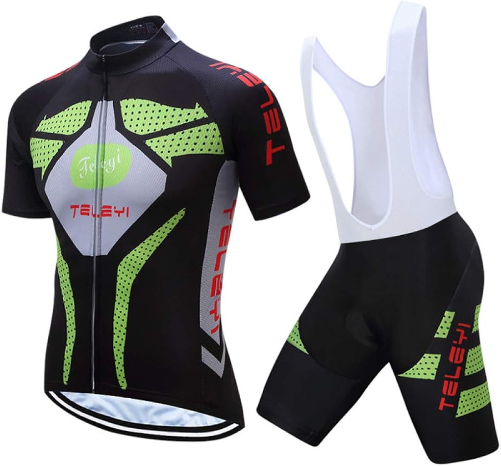 Men's Bike Cycling Suit with Zipper Polyester Quick Dry