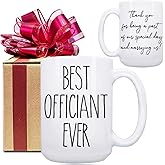 Dnuiyses Wedding Officiant Gift - Funny Best Officiant Ever Mug from Couple, Bride Groom Wedding Day Registry