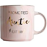 New Aunt Gifts First Time 2026-Promoted To Aunt 2026 Coffee Mug-Baby Reveal Gift Ideas For Sister-New Mommy To Be Gift Idea For Aunties
