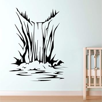 Hjcmhjc Lindo Arroyo De Montana Arte De La Pared Etiqueta De La